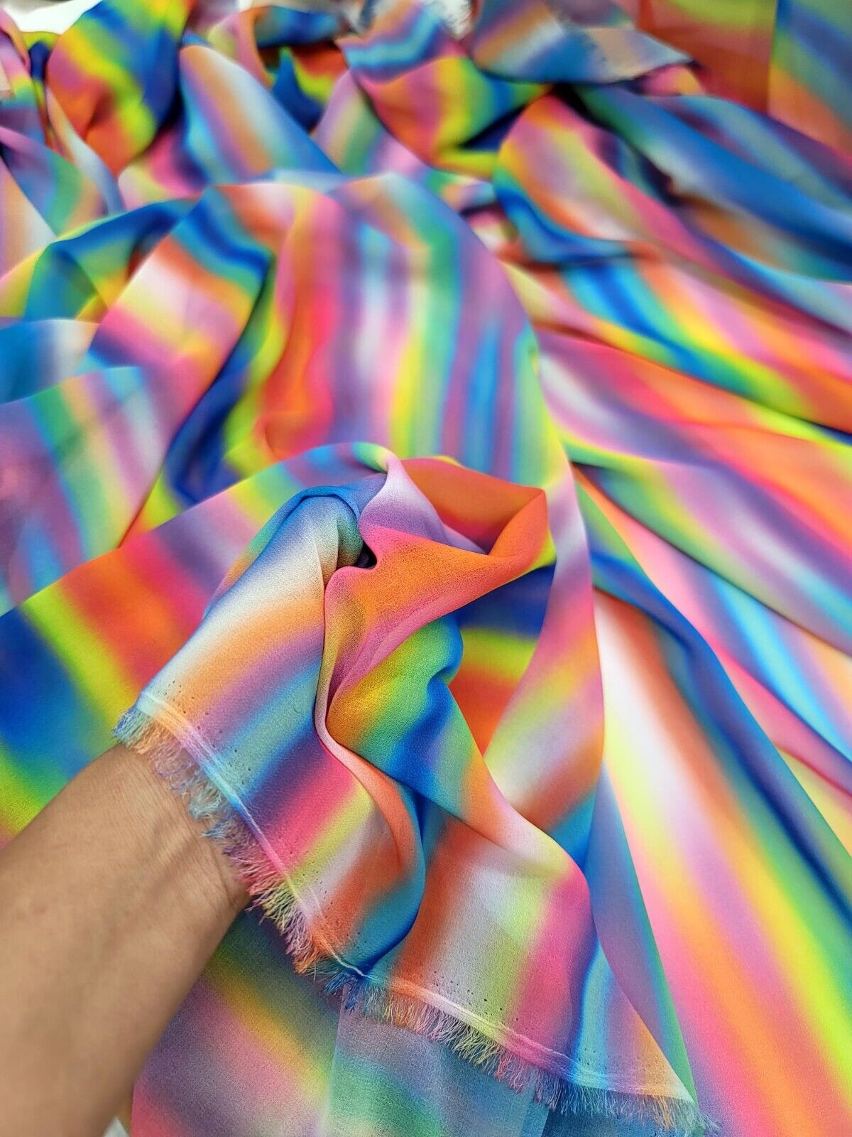 Multi-Color Chiffon Ombre Fabric