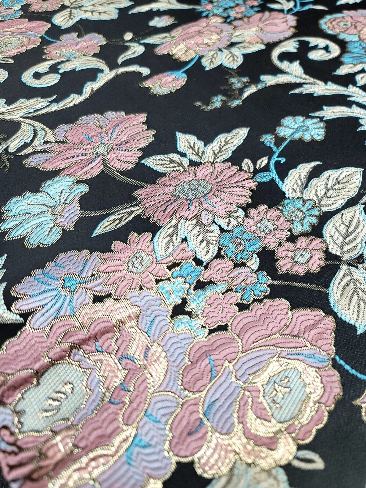 Brocade Floral Damask Jacquard Fabric