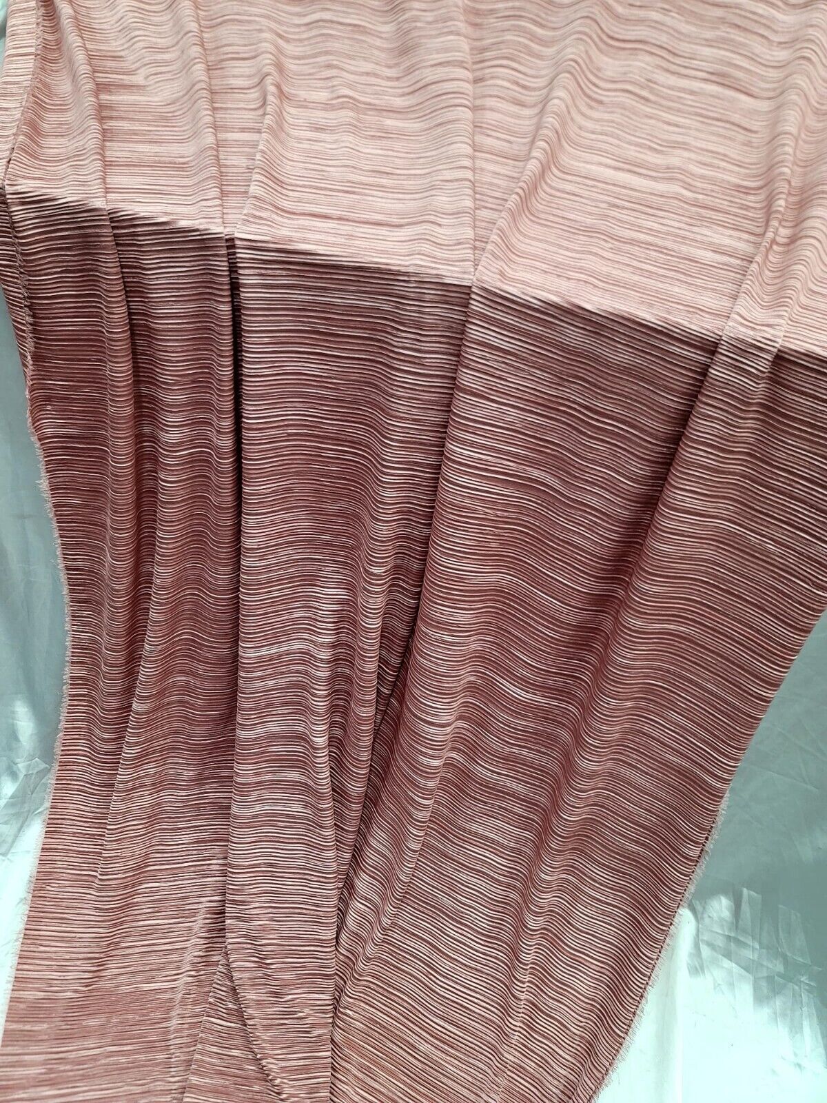 Pleated Stretch Fabric Dusty Rose