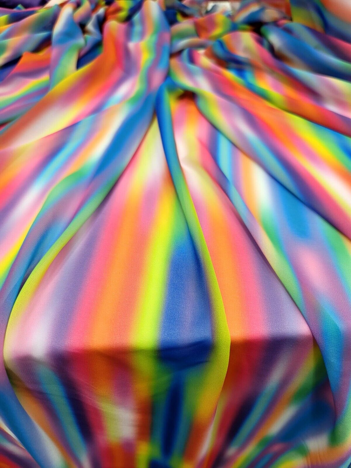 Multi-Color Chiffon Ombre Fabric