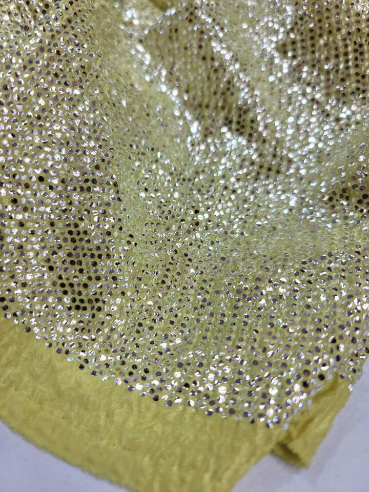 Stretch Textured Silver Fabric