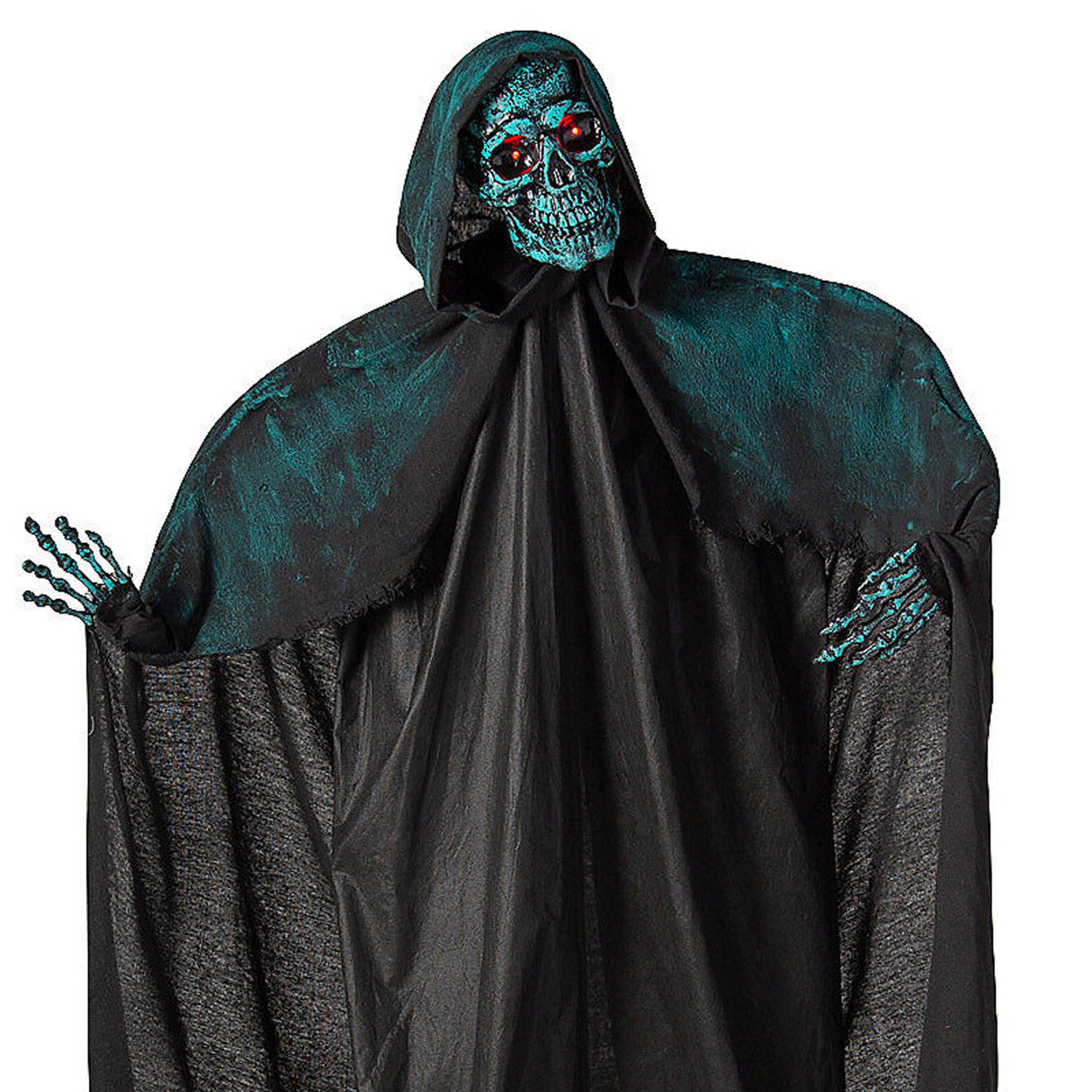 Animated Standing Skeleton of Death, 5 1/2 Ft – Halloween Decoration