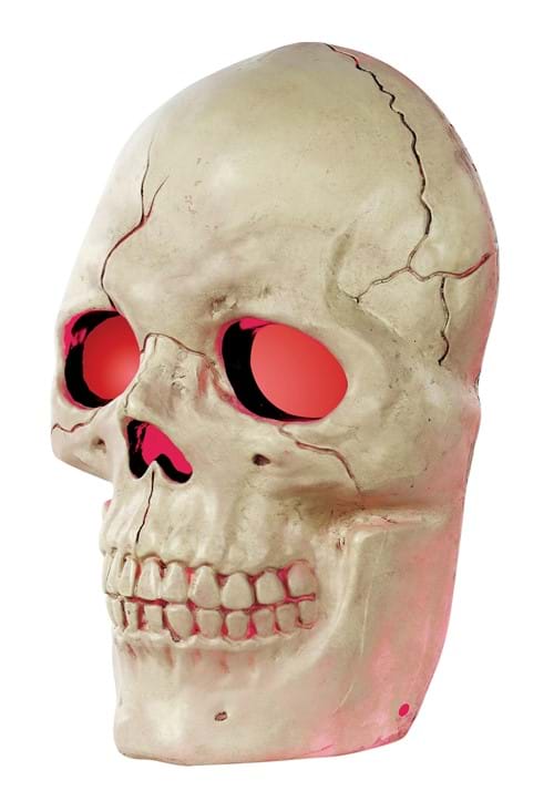 Animated Giant Plastic Skull Halloween Decoration, 19 3/4"