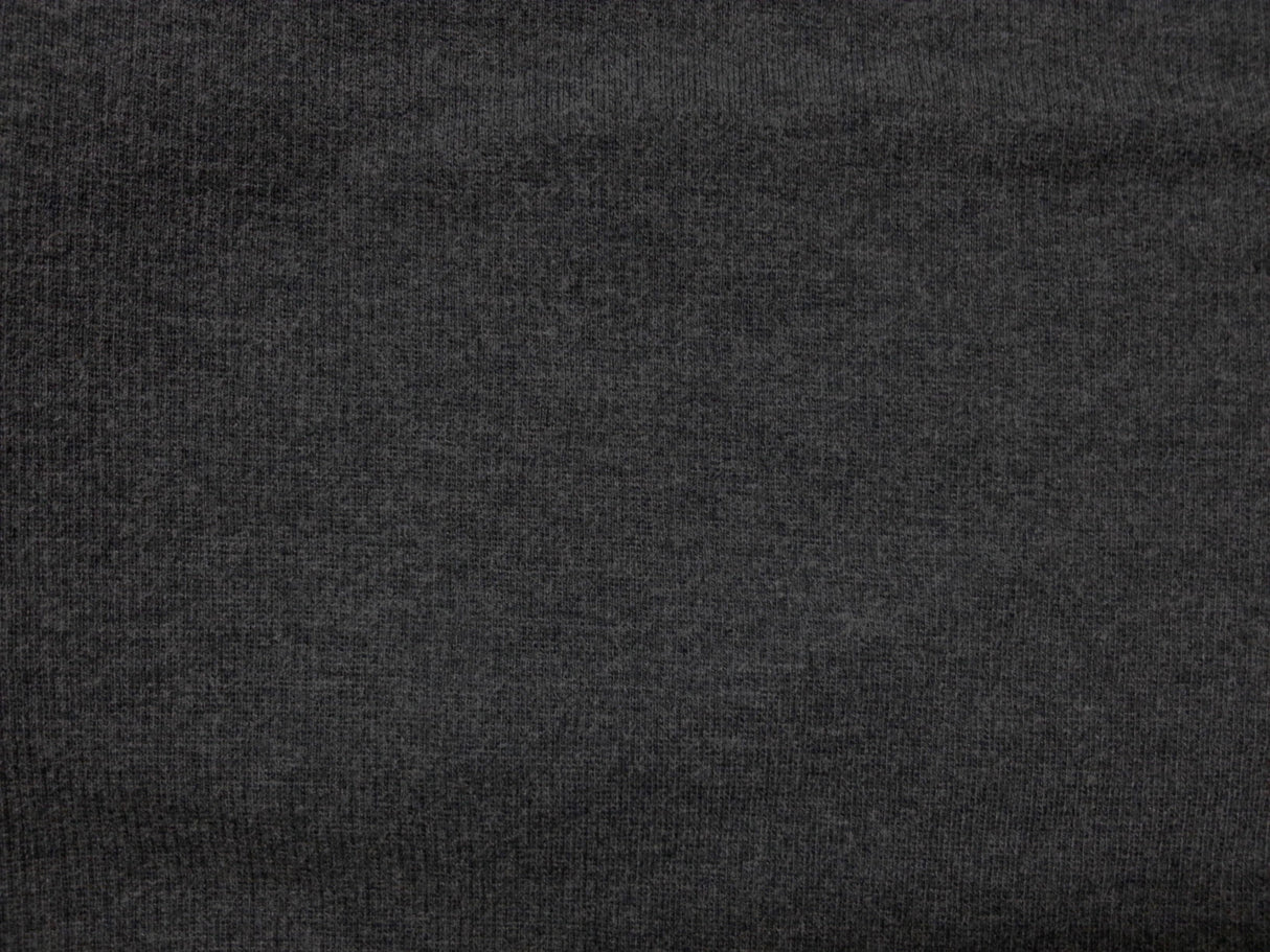 Bamboo Viscose 2x1 Rib Heather Charcoal