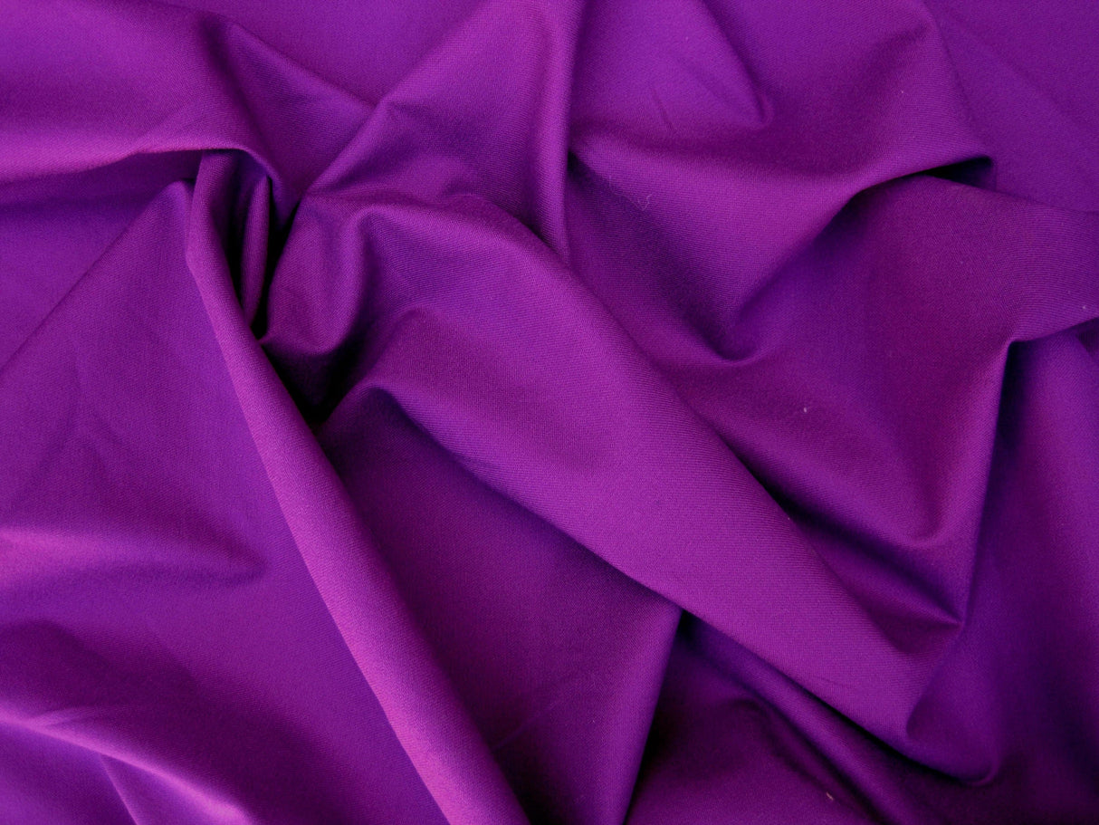 Cotton Twill Spandex Magenta Fabric