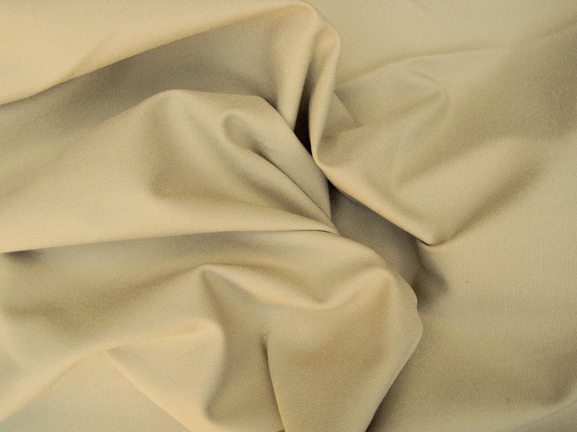Cotton Twill Spandex Khaki Fabric