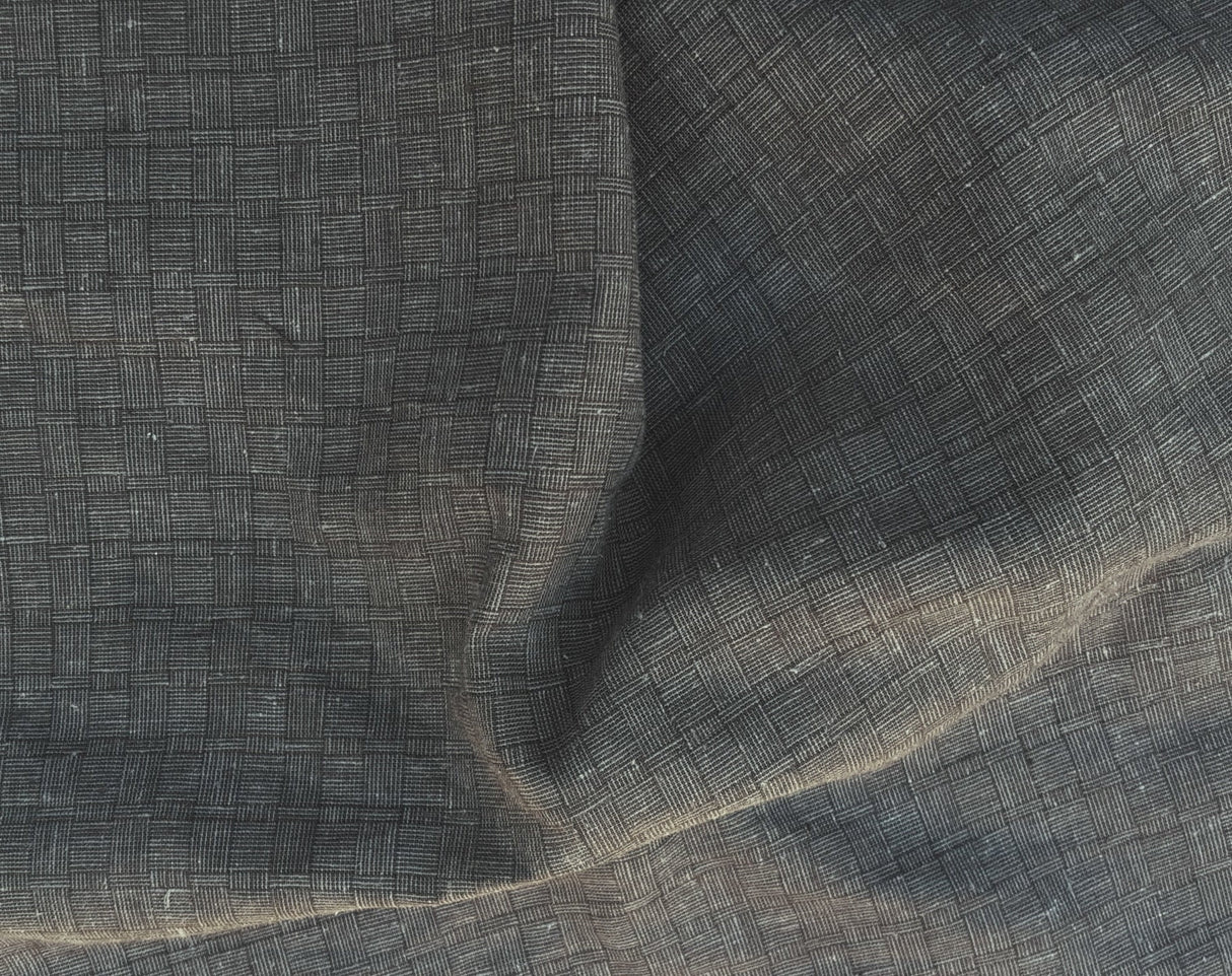 Hemp Woven Jacquard Gray Box