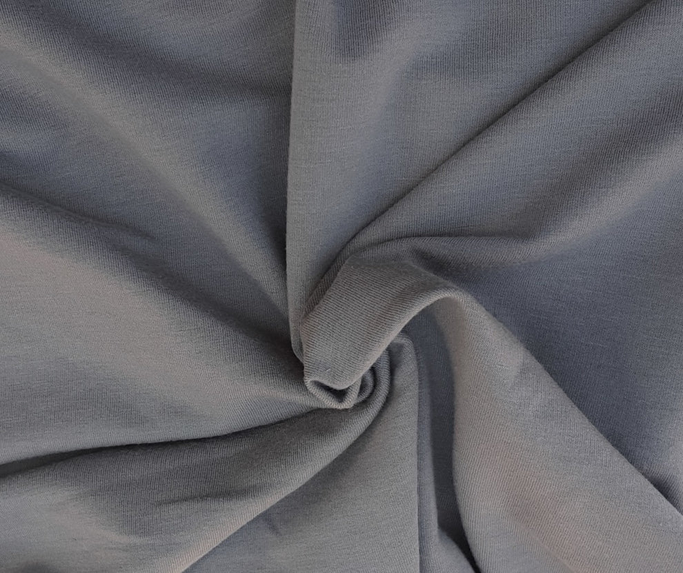 1 Yard Gray Sherpa Stretchy Fleece Knit Soft Cozy Fabric for Jackets, Linings, and Winter Apparel