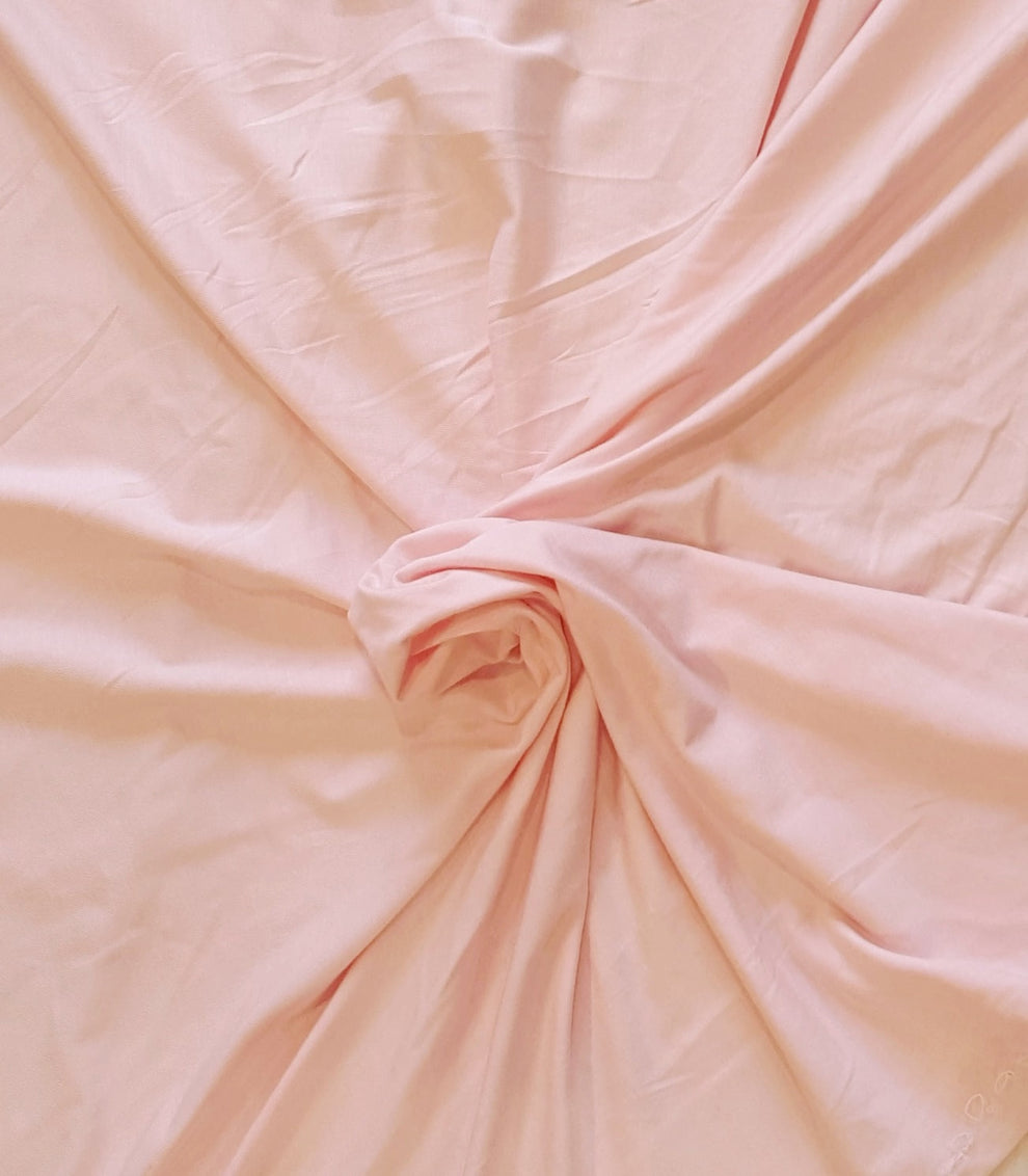 1 Yard Baby Pink Micro Modal Spandex Jersey Fabric Soft Stretch Knit Material For Clothing And DIY Projects