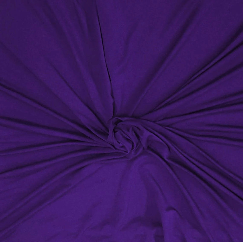 1 Yard Blue Violet Modal Rayon Jersey Knit Fabric Stretch Viscose Spandex