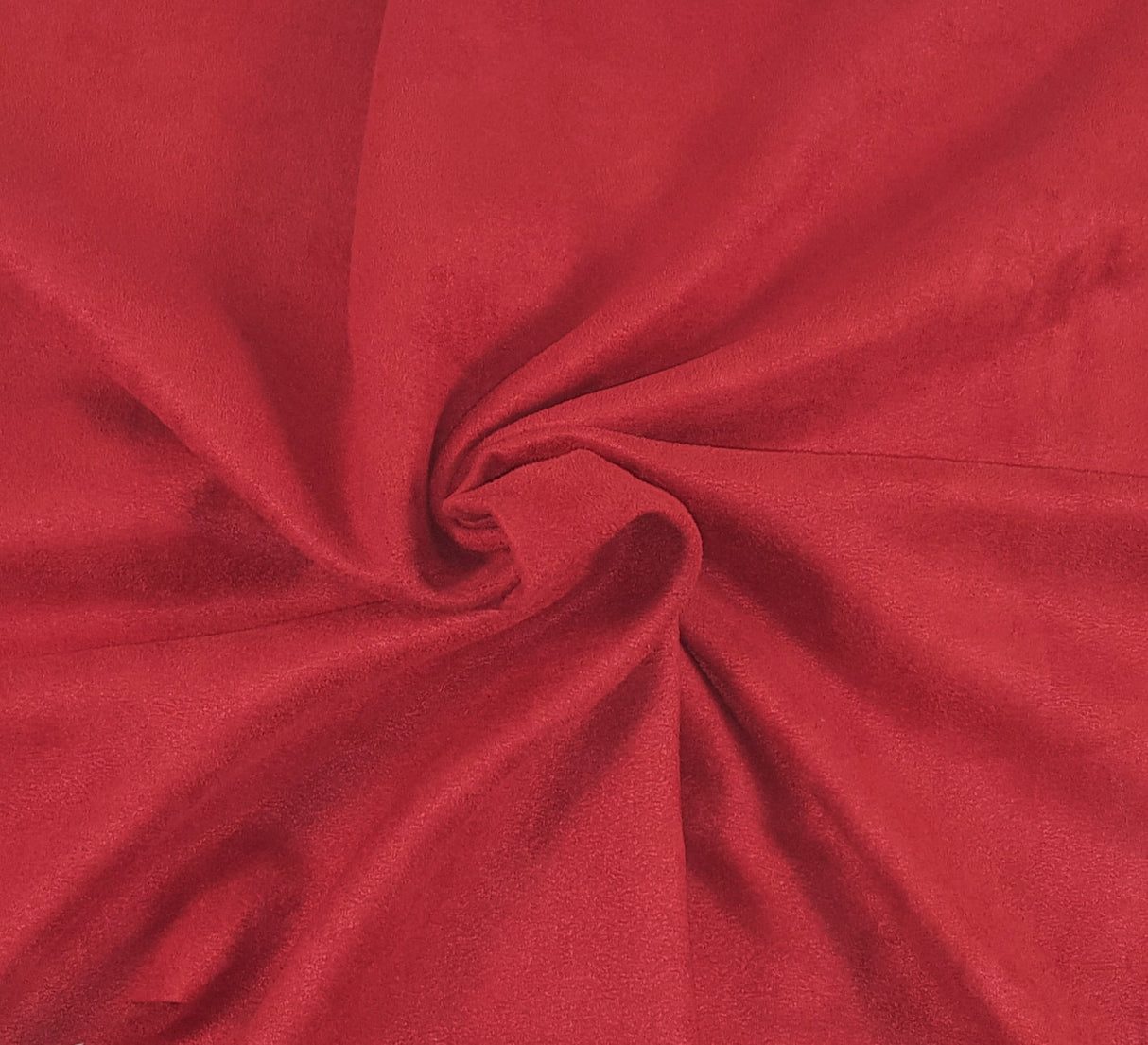 Micro Faux Suede Red