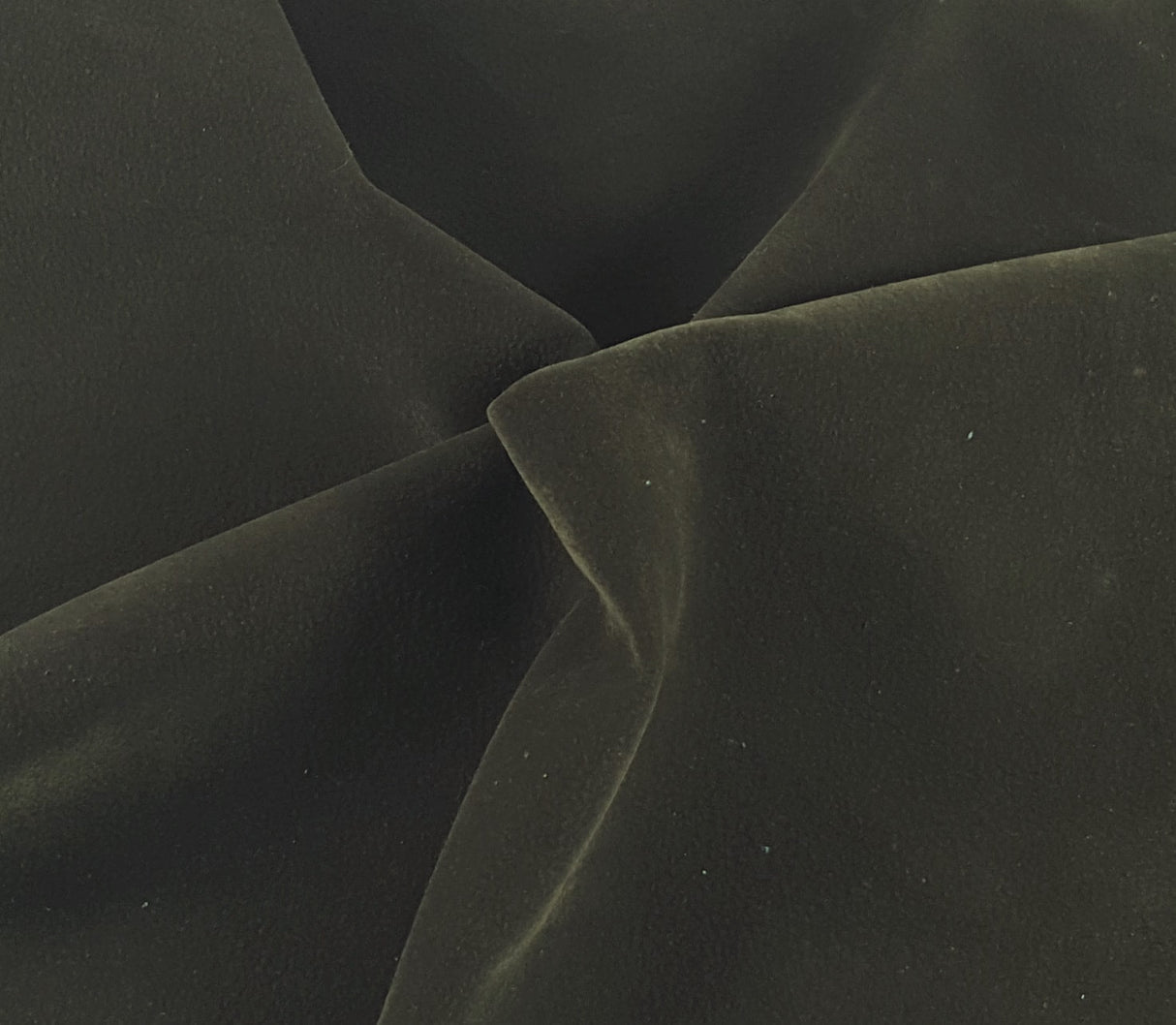 Faux Suede Olive Buffalo Skin