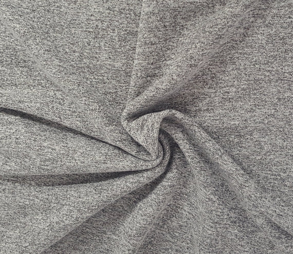 French Terry Knit Heather Gray