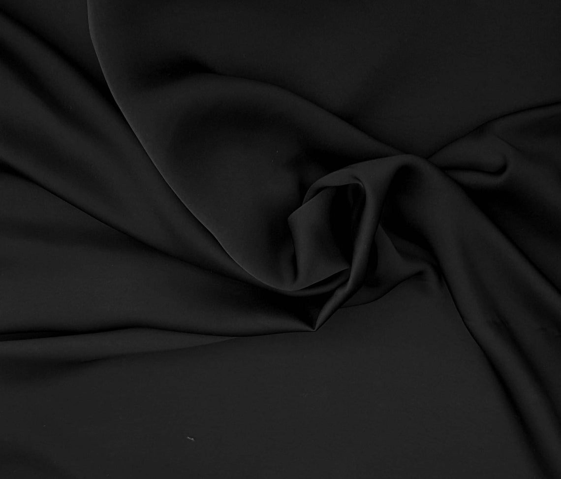 Black Tissue Satin