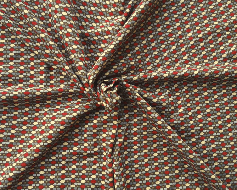 1 Yard Pima Cotton Spandex Print Jersey Knit Fabric for T Shirts, Dresses, and Apparel