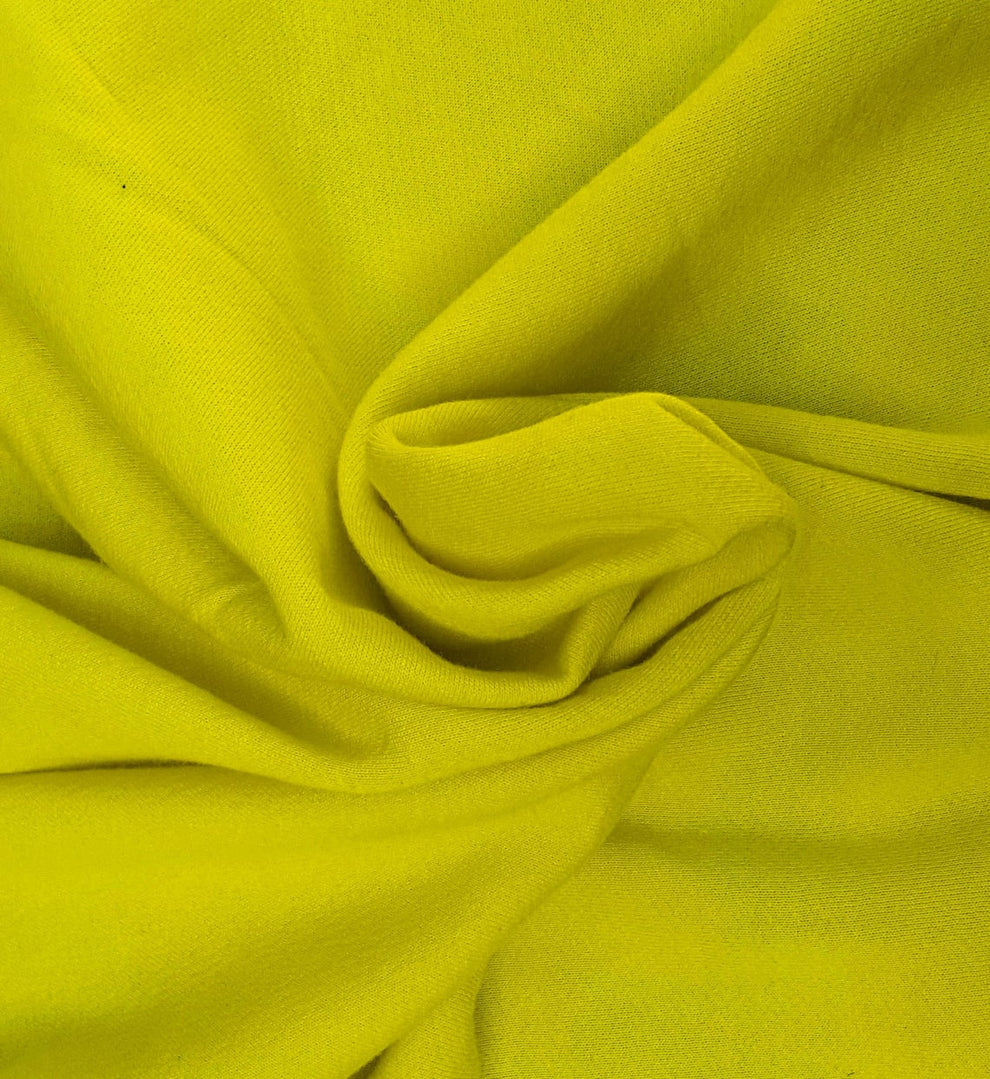 1 Yard Pineapple Cotton Fleece Knit Fabric Soft Warm Cozy Texture