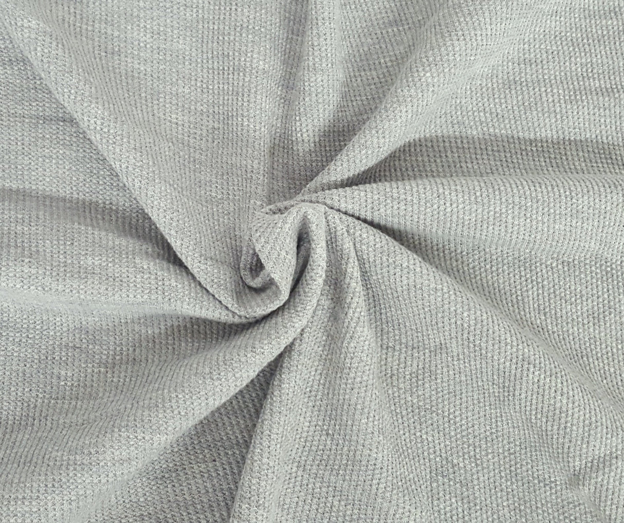 Thermal Knit Heather Gray Cotton Spandex