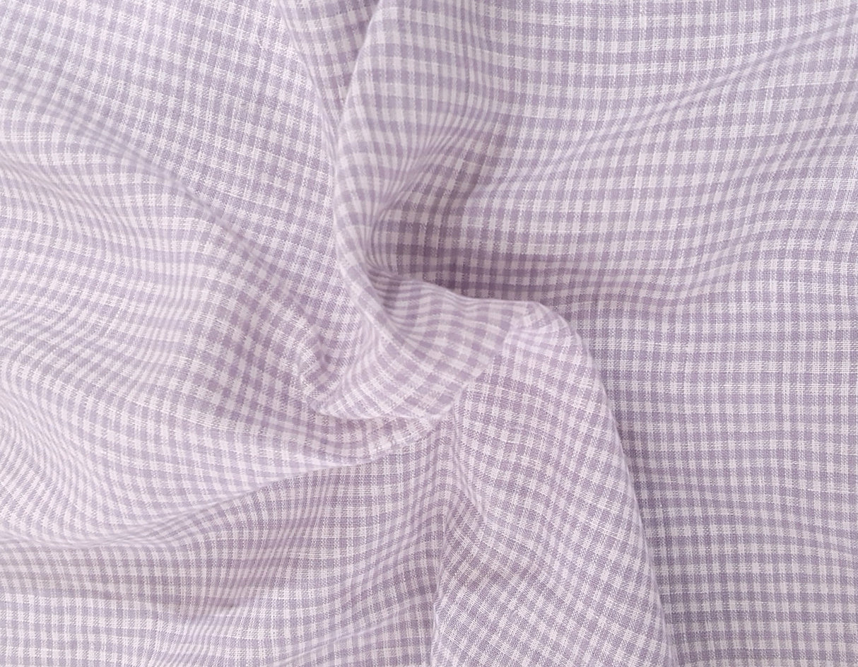 Linen Lavender White Gingham