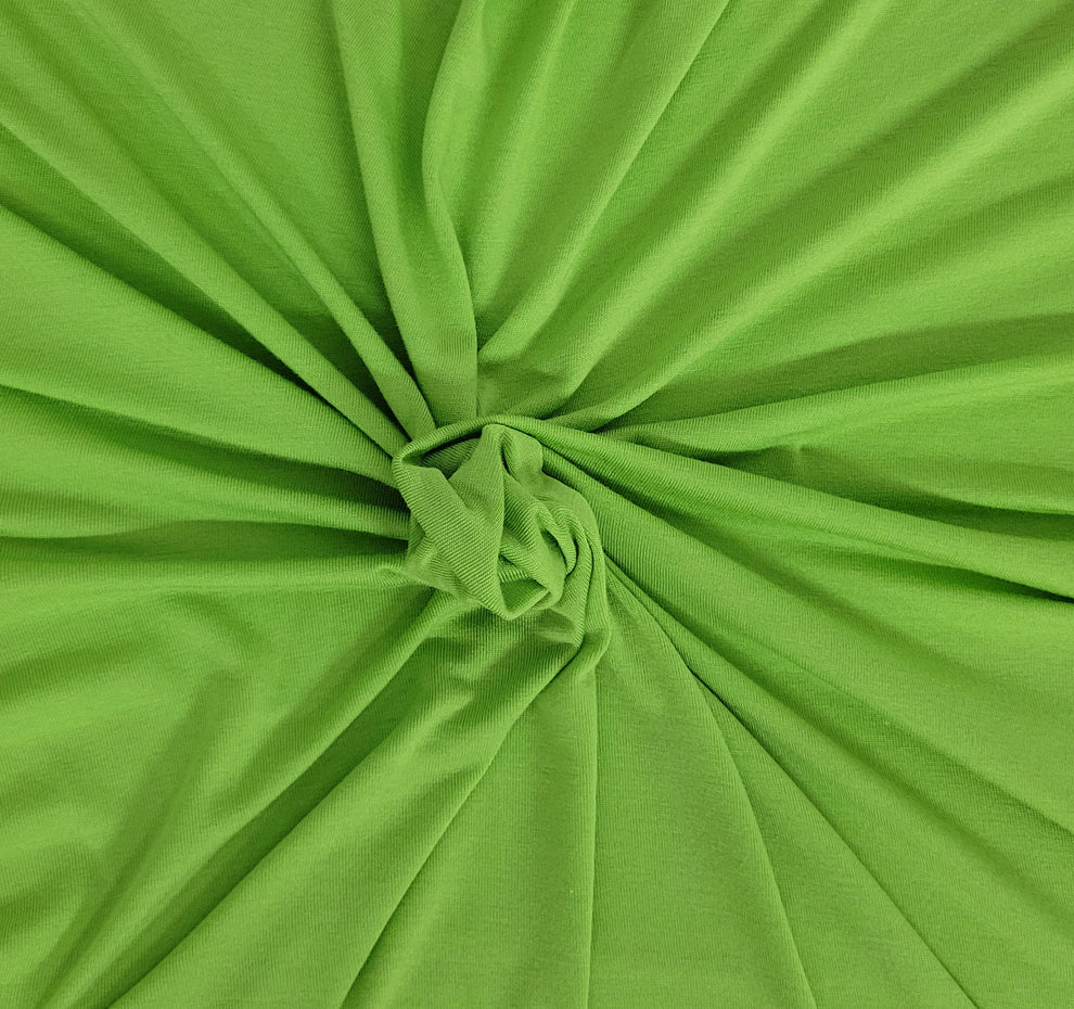1 Yard Lime Green ProModal Spandex Jersey Knit Fabric Soft Stretch Lightweight
