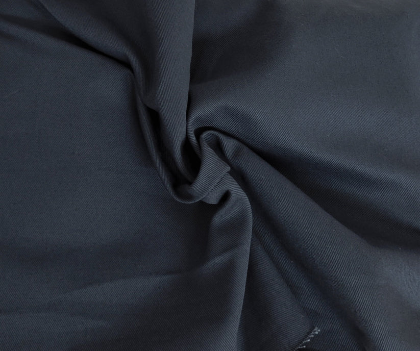 1 Yard Navy Cotton Bull Denim Fabric Heavyweight Pre Washed Twill Weave 62 Inches Wide