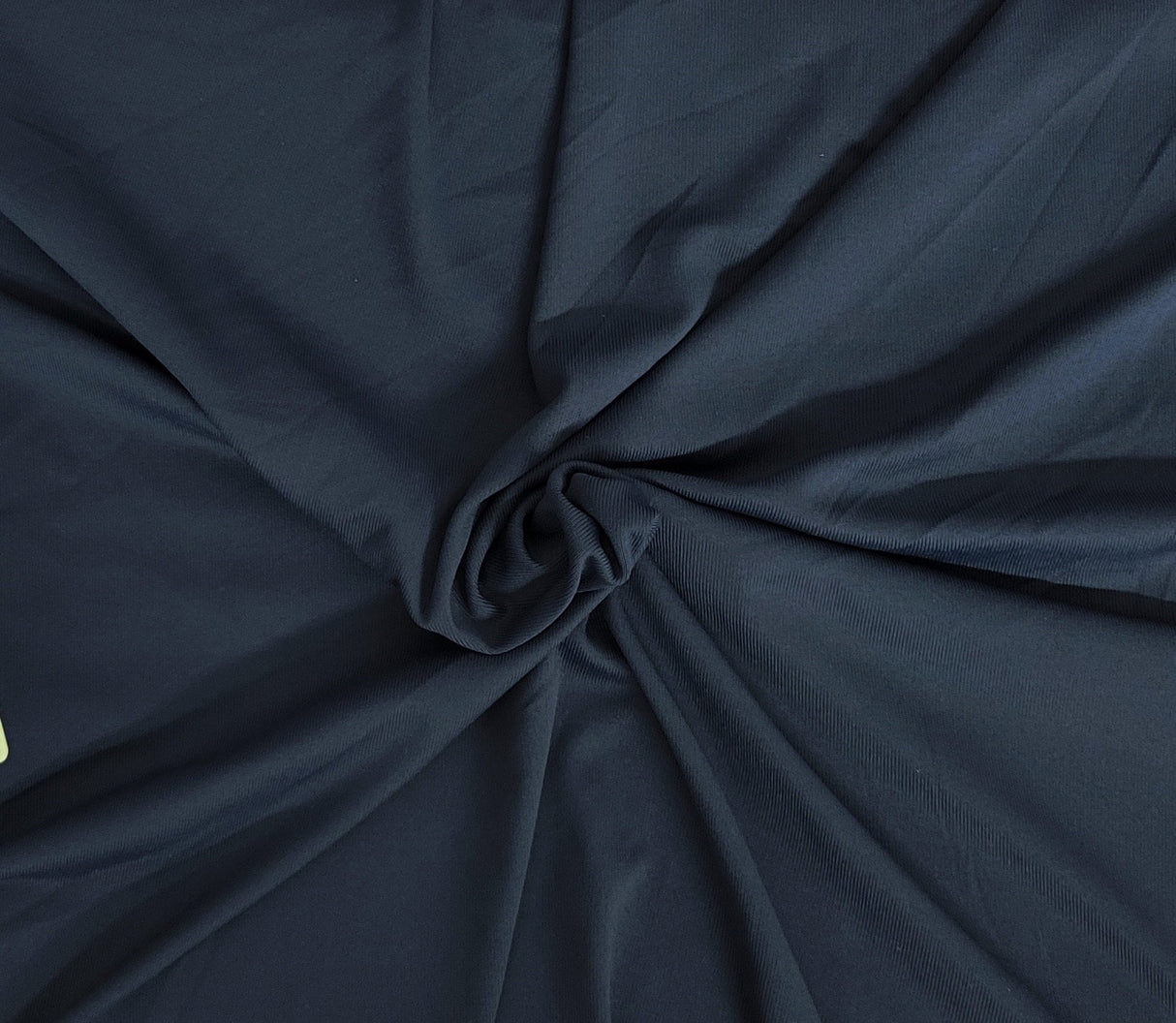 Navy Nylon Spandex Rib Knit Fabric