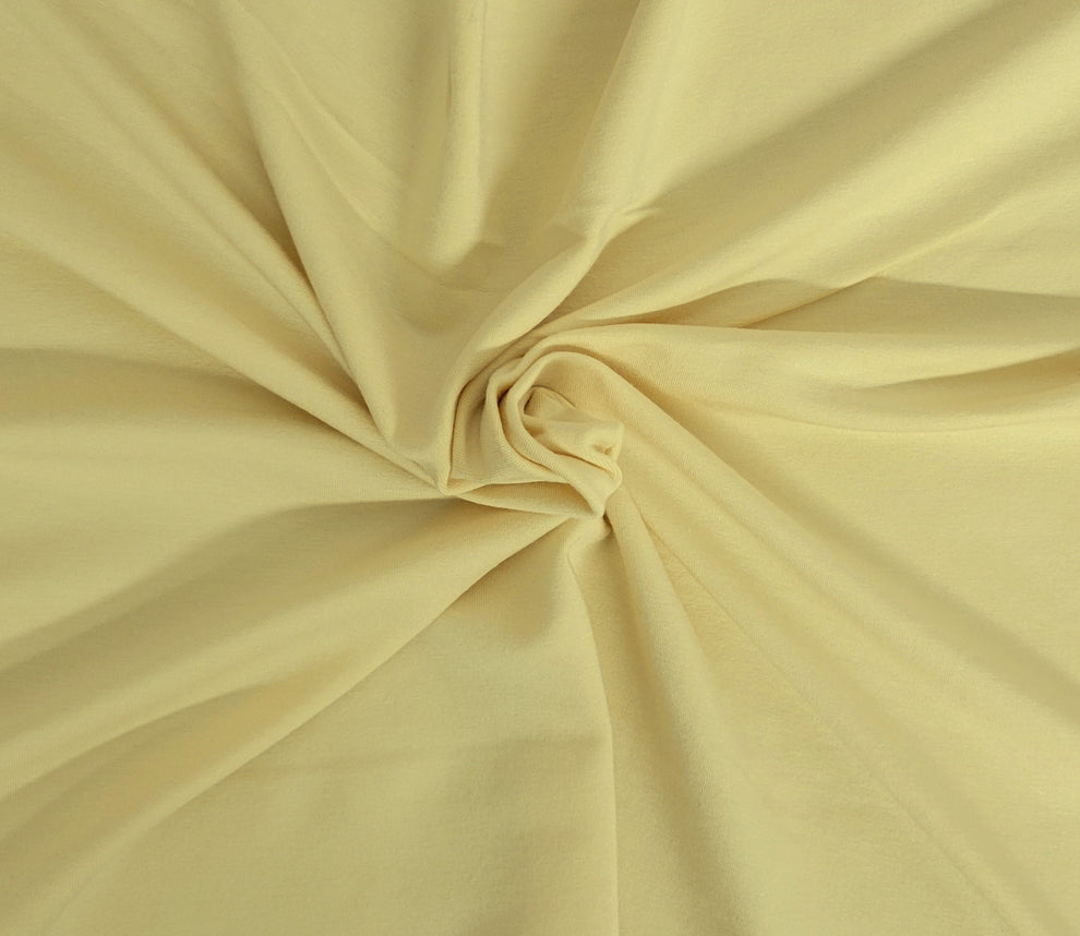 1 Yard Natural Modal Spandex Jersey Fabric Ultra Soft Knit Material for Apparel and Loungewear