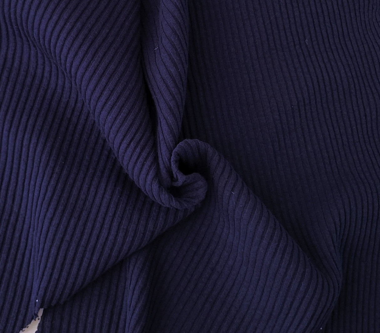 Rib Knit Cotton Spandex Navy