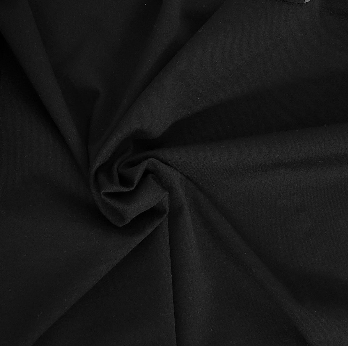 Ponte Roma Knit Black Viscose Rayon Spandex