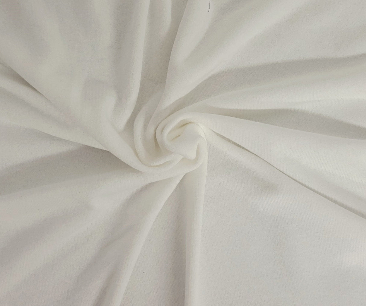 Cotton Blend Loop Terry Knit White