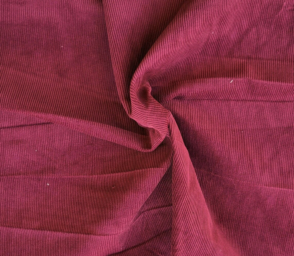 1 Yard Mulberry Cotton Corduroy Fabric Soft 100% Cotton 10 Wale Material for Apparel, Jackets, Crafts