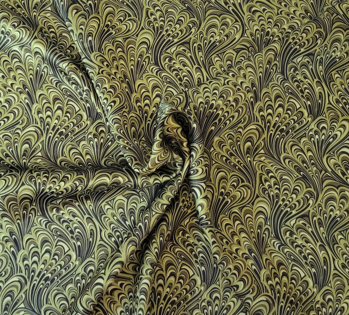 Charmeuse Peacock Print Polyester