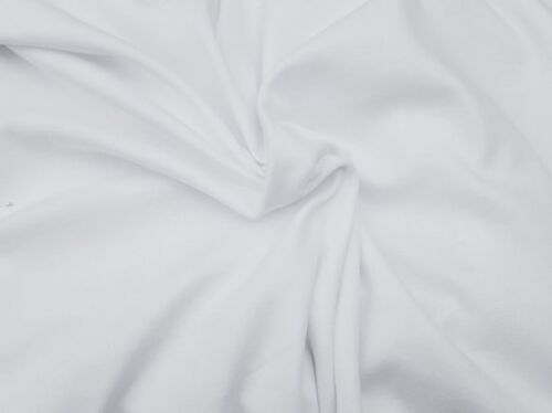 1 Yard White Modal Cotton Jersey Knit Fabric Soft Lightweight Stretch Material For Comfortable Clothing