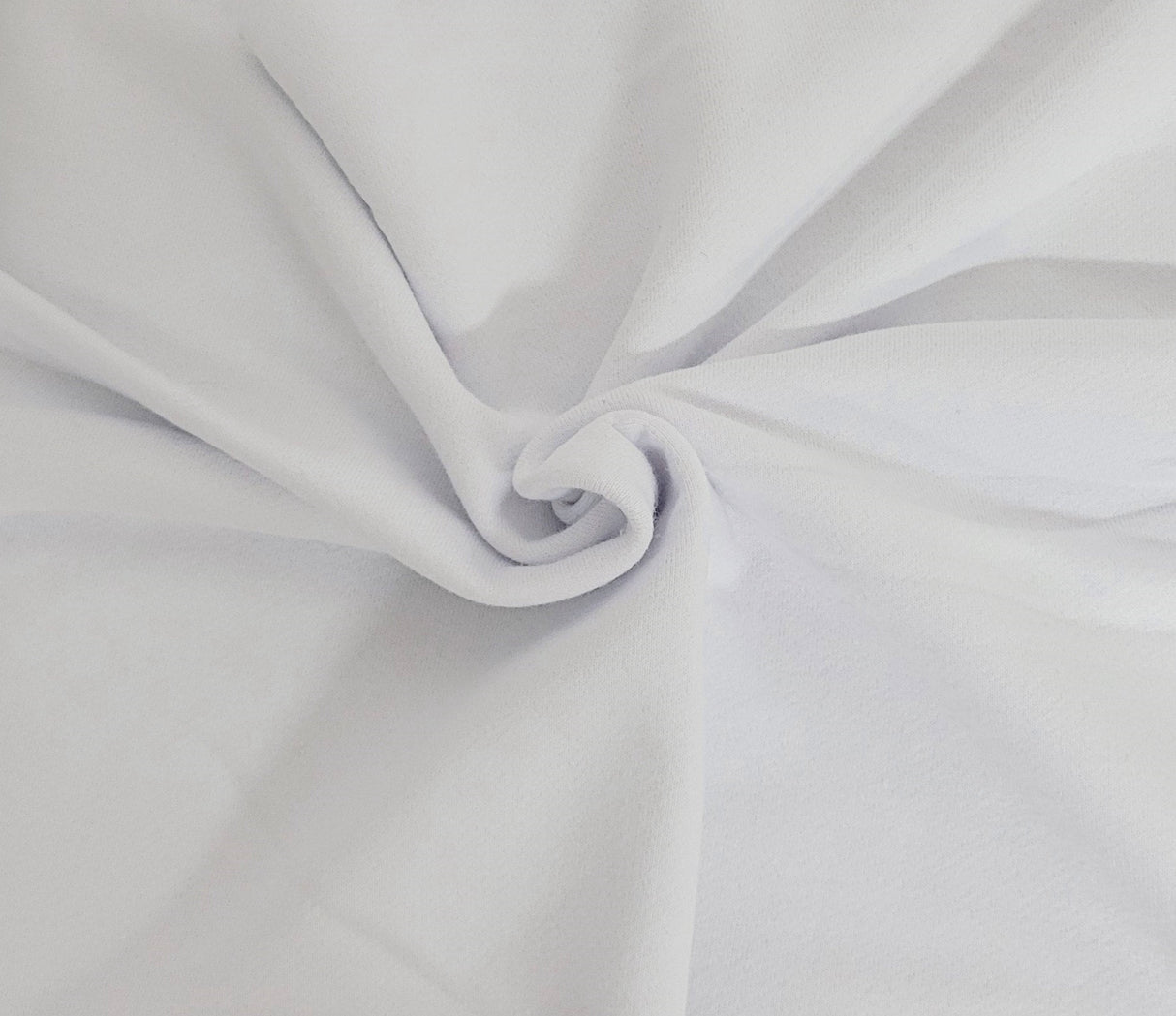 Cotton French Terry Knit Cool White