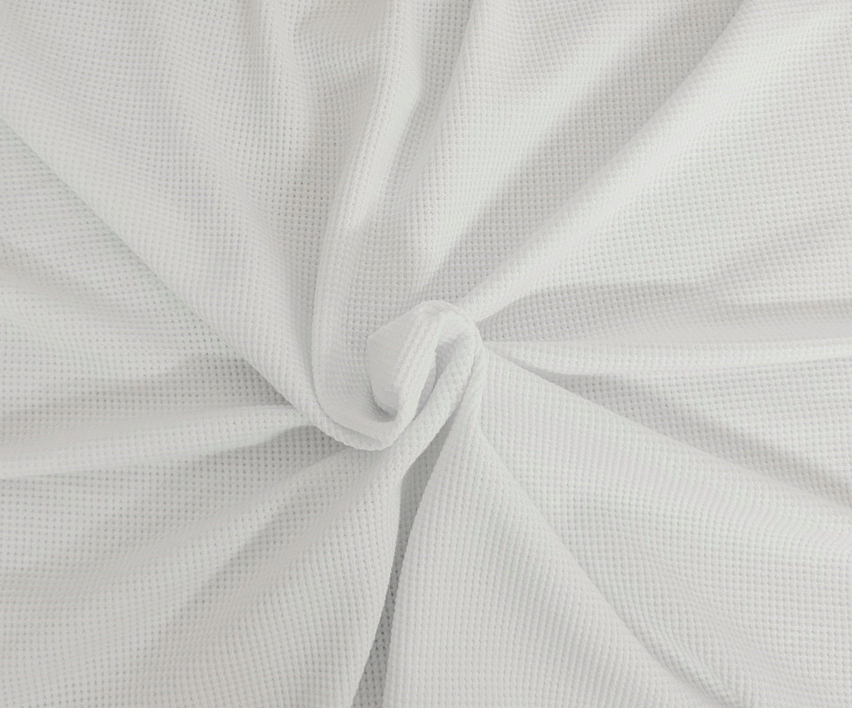 Thermal Knit Waffle Weave White