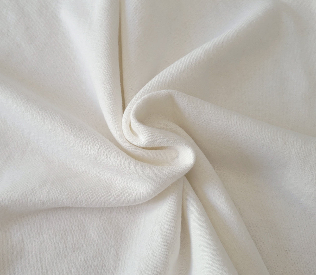 French Terry Knit Off White Hemp Organic Cotton