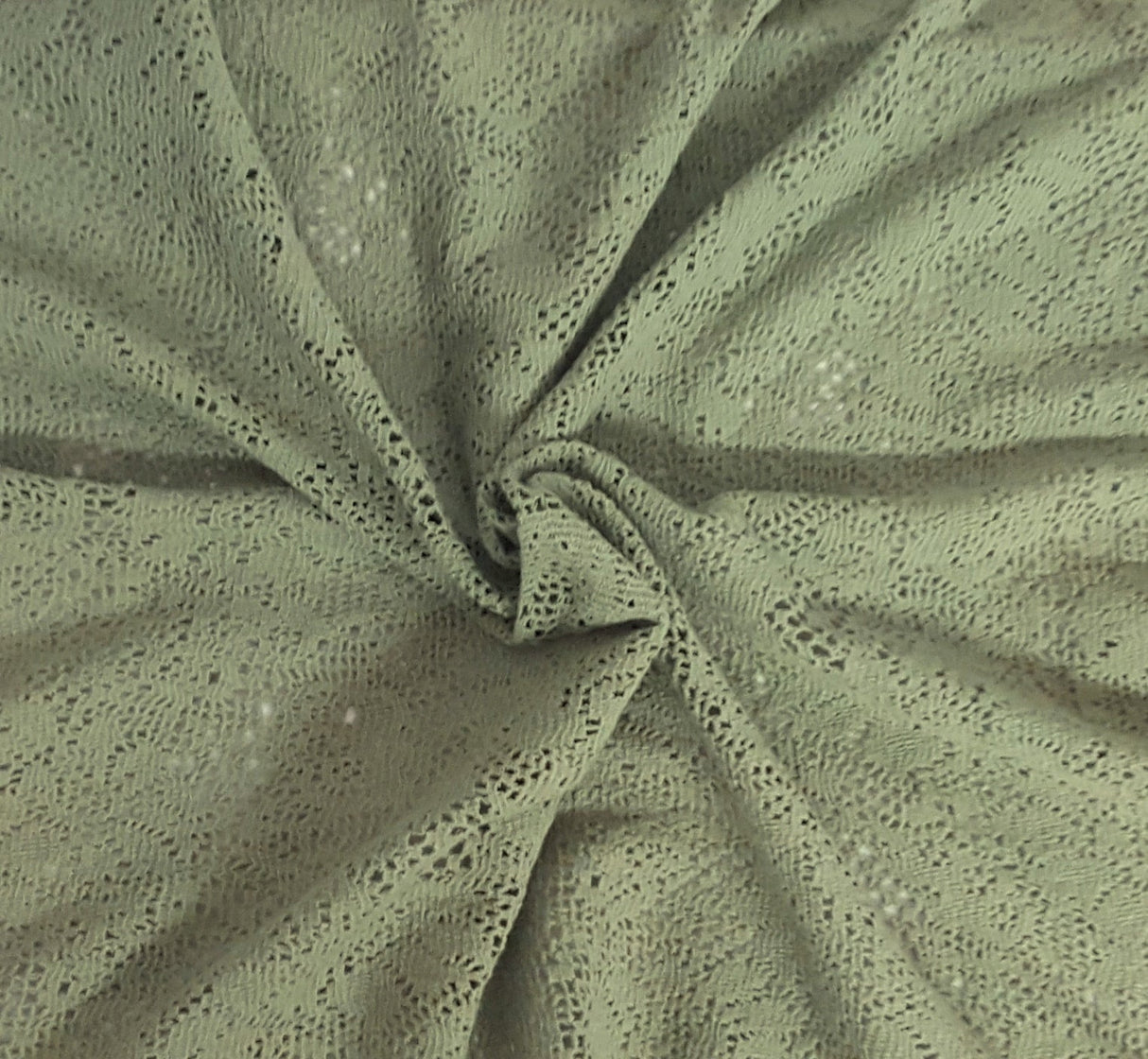 Cotton Crochet Knit Lace Sage