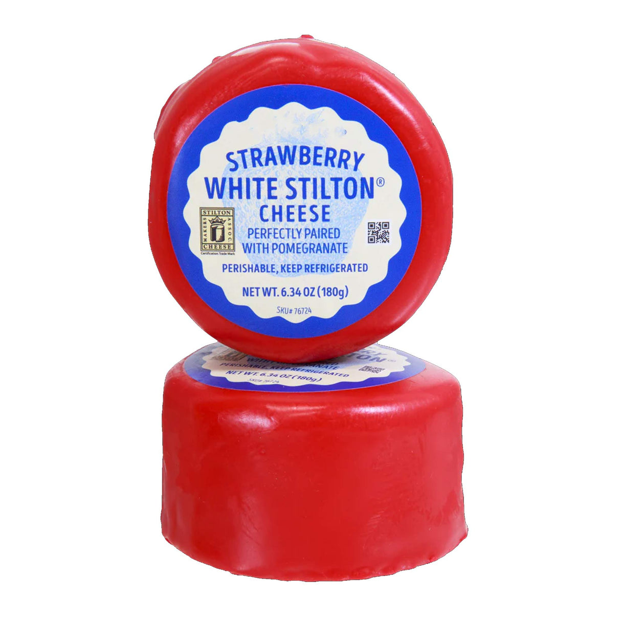 Strawberry White Stilton Cheese Sweet Creamy Fruity Cheese