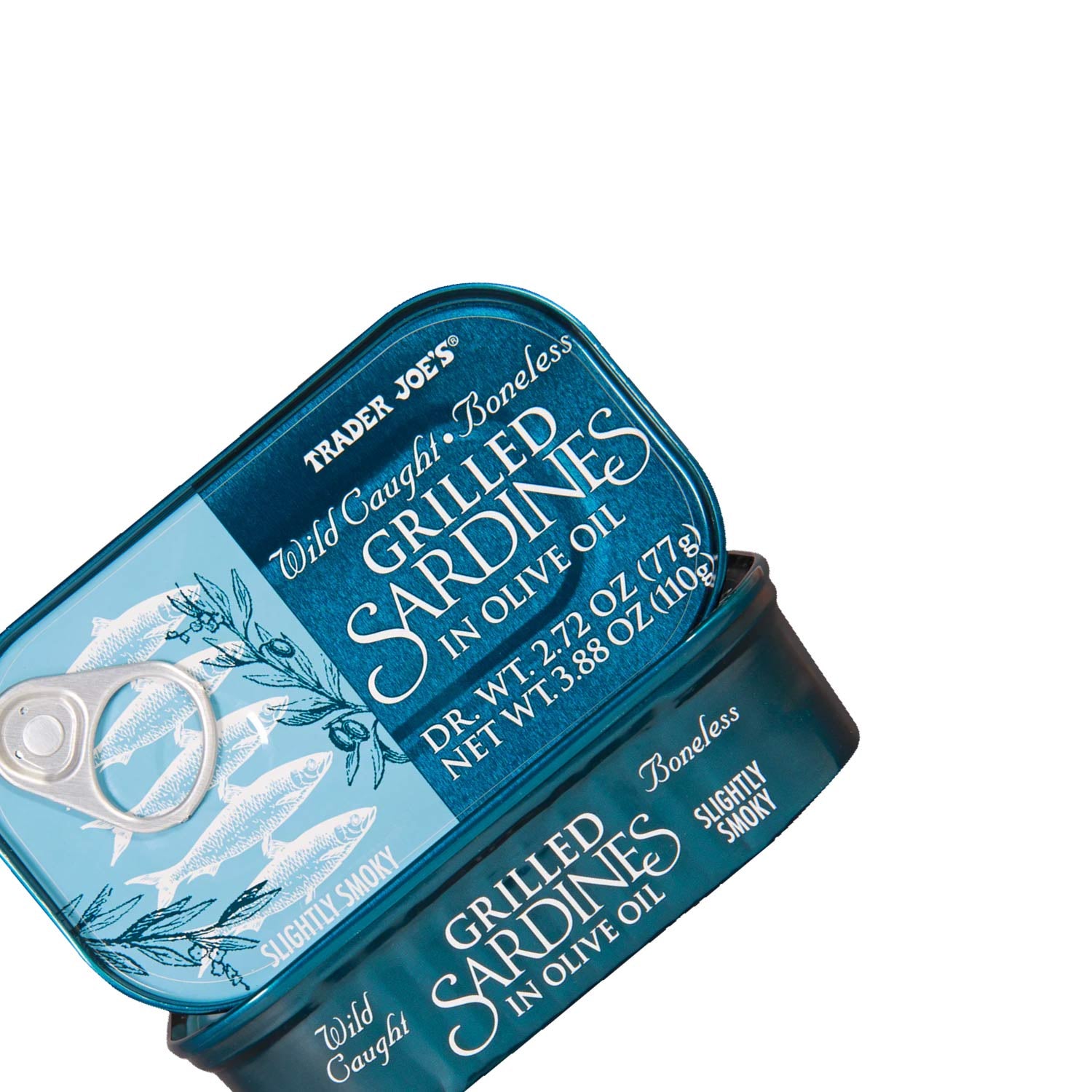 Wild Caught Boneless Grilled Sardines in Olive Oil 3.88 Oz