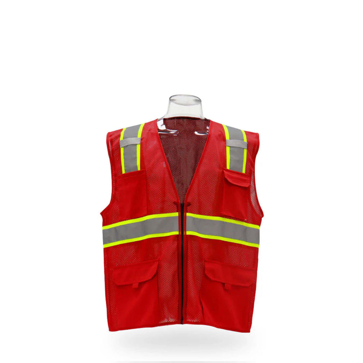 Multi pocket Safety Vest 10 Pack 100% polyester