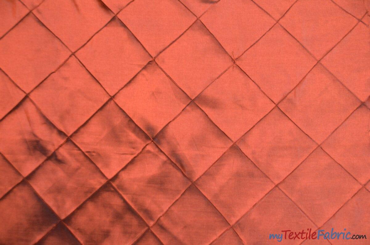 Taffeta Pintuck Fabric - 4" X 4" Diamond Pattern, 58" Width, Multiple Colors (1 Yard)