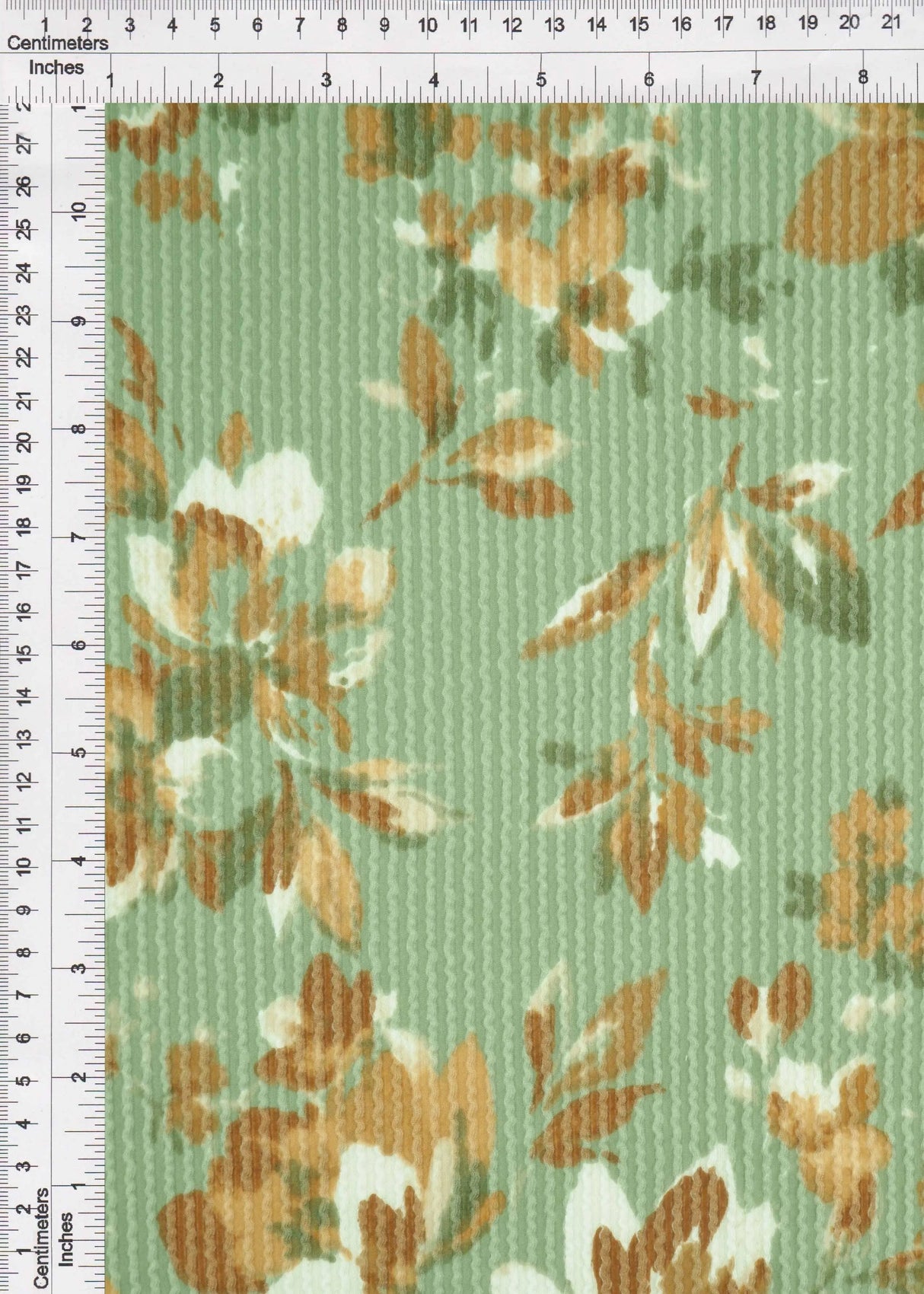 1 Yard Cozy Floral Double Knit Fabric Polyester Rayon Spandex Blend 56/57 Inch Medium Weight Stretch