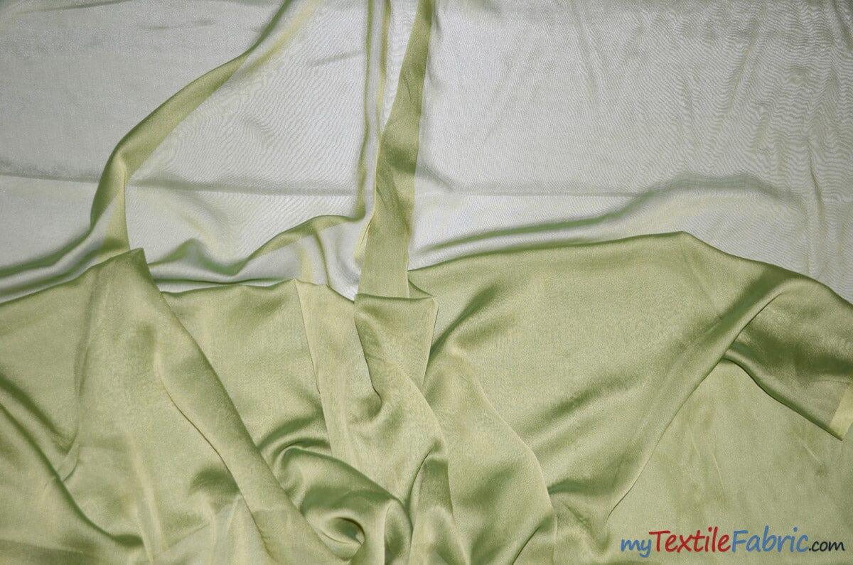 Two Tone Chiffon Polyester Fabric - Iridescent Sheer, 58/60" Width, Multiple Colors (Yards, Bolts, Sample Swatch)