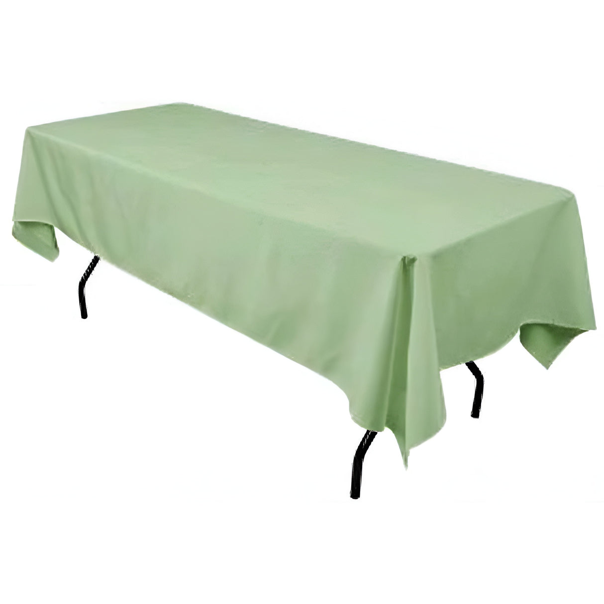 Polyester Rectangular Tablecloth Polyester Fabric - Wrinkle-Resistant, Stain-Proof, Washable, 60" X 144"