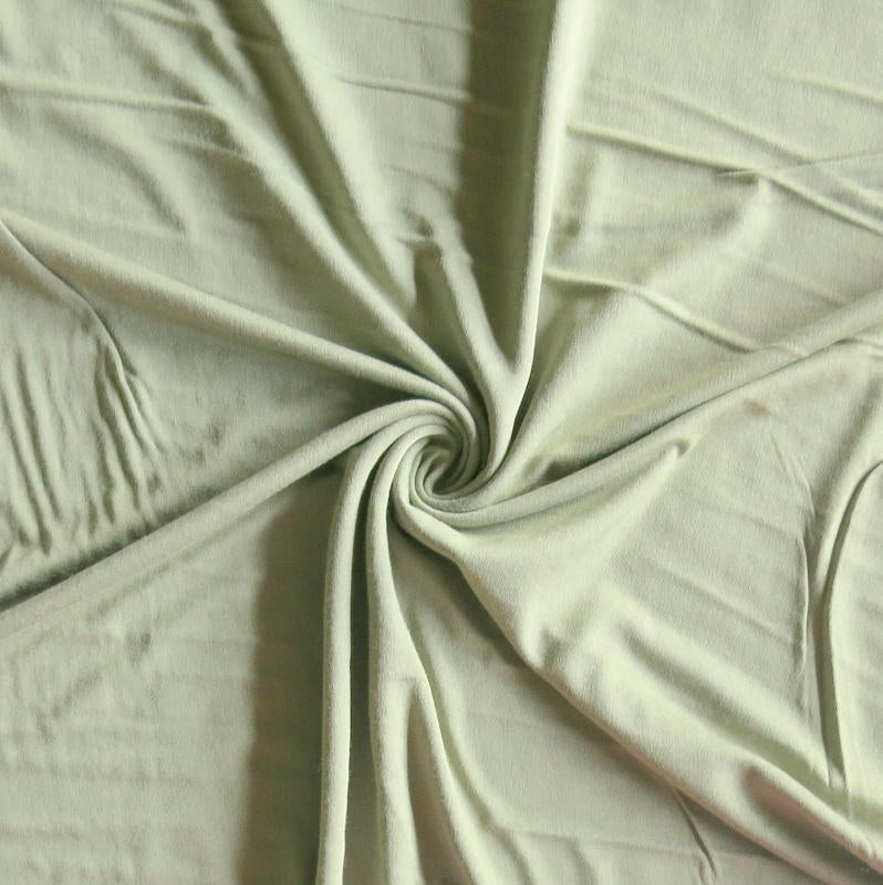 Bamboo Lycra Jersey Knit Fabric - Sage Green