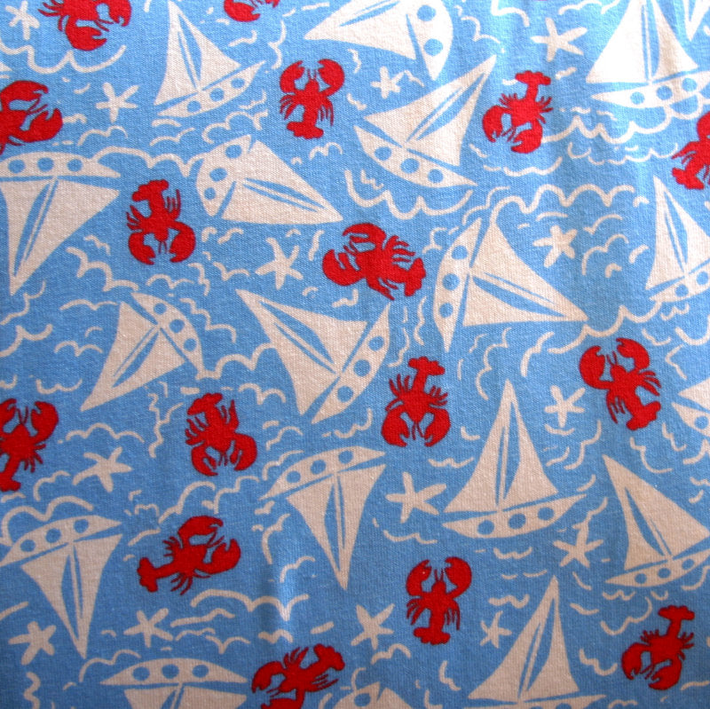 Microfiber Boardshort Fabric Summer Sailing Blue