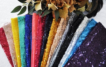 Sequin Spandex Chair Bands Sample Lot