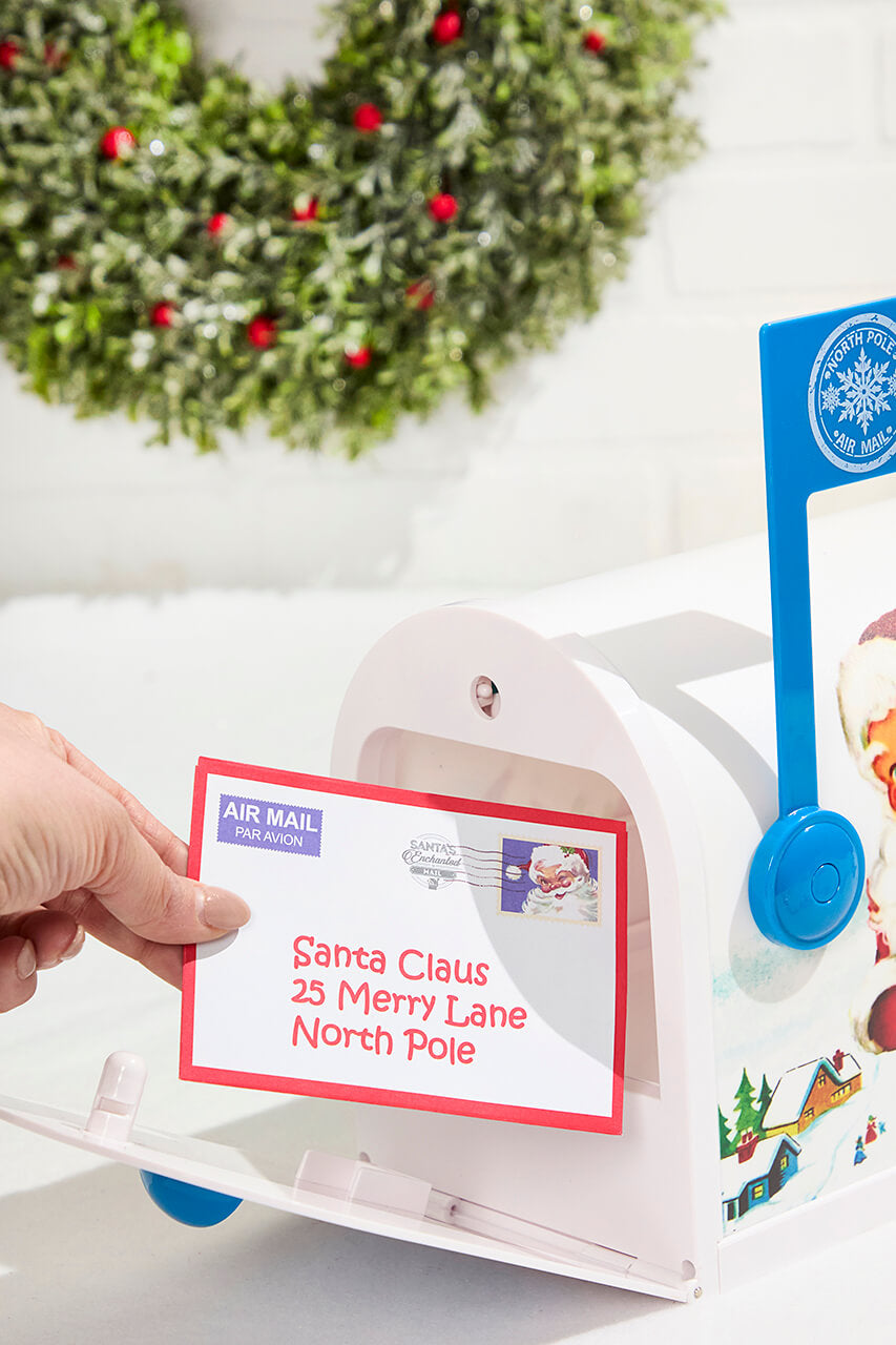 10" Santa's Enchanted Mailbox - White