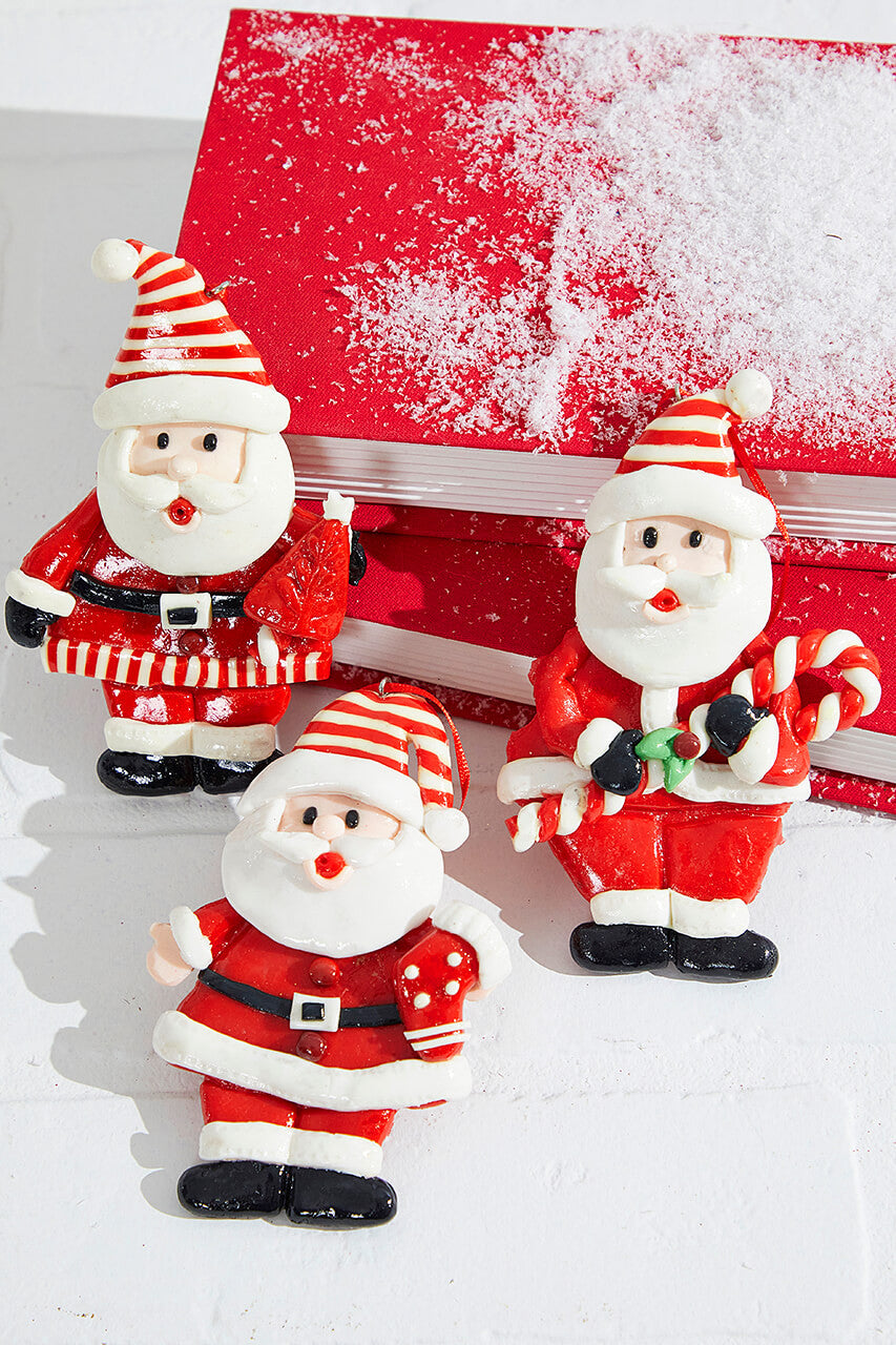 5 Inch Santa Resin Ornament Decorative Christmas Hanging Ornament
