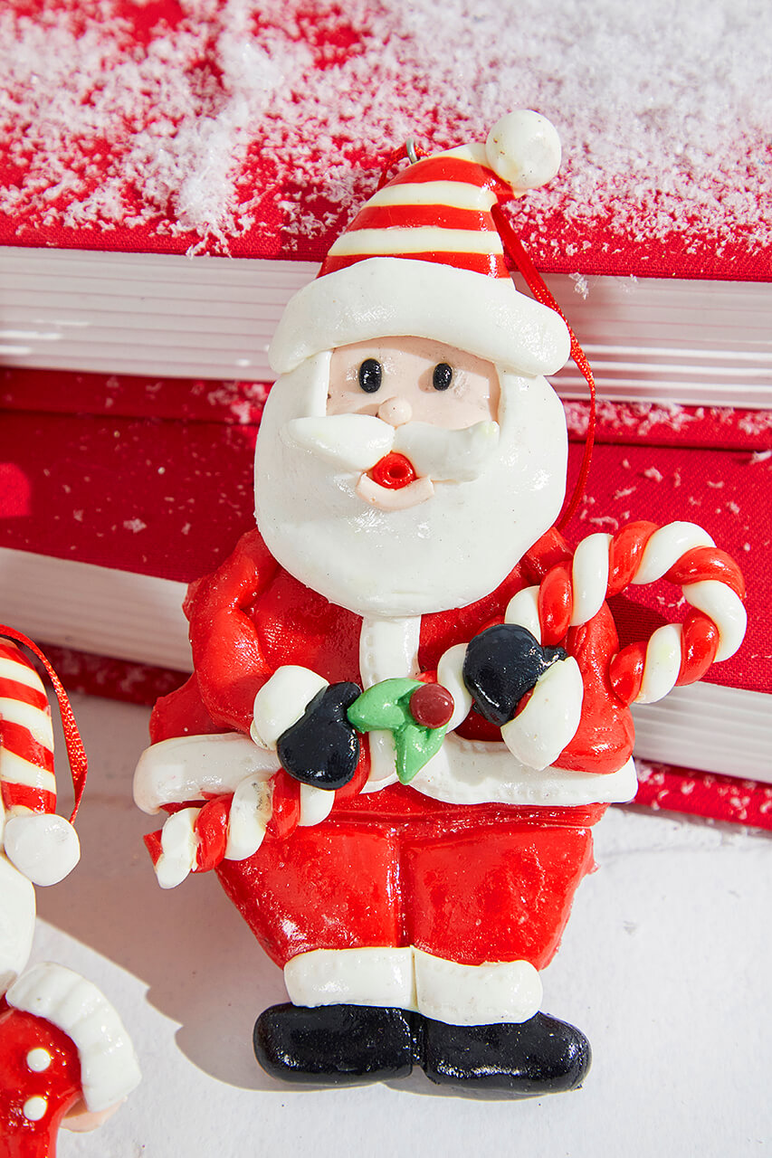 5" Santa Resin Ornament