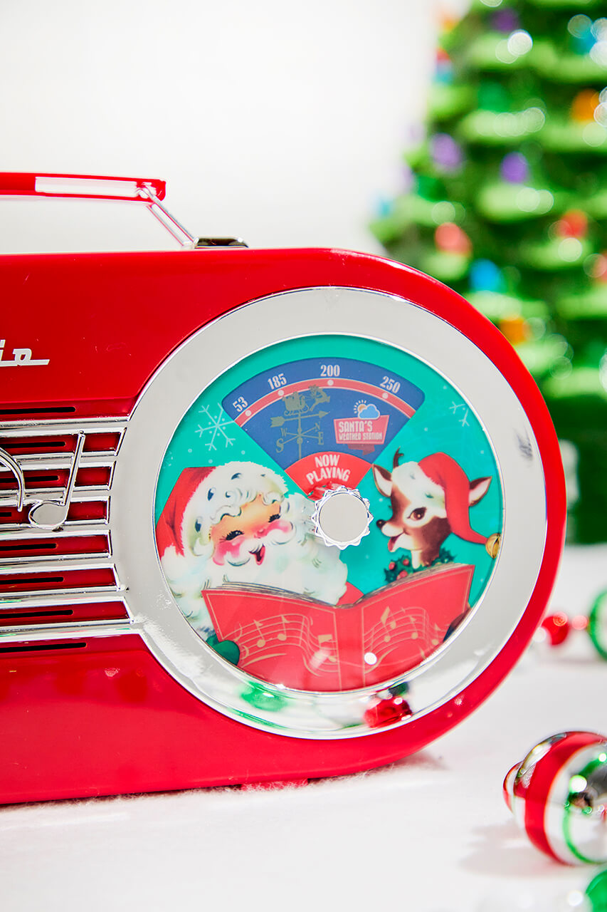 10" North Pole Radio Red